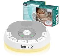 LIONELO BabyNap Carillon Portatile 2 in 1 con Luce Notturna | 11 Colori, 20 Suoni e Ninne Nanne, Timer e Registrazione del Battito Cardiaco della Mamma Love Beat