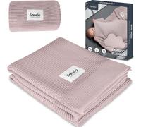 lionelo Bamboo Blanket Coperta Neonato Leggera 100x75 cm in Cotone di Bambù | Mo