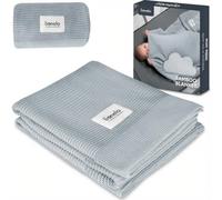 lionelo Bamboo Blanket Coperta Neonato Leggera 100x75 cm in Cotone di Bambù | Morbida, Antibatterica, Ipoallergenica e Antimicotica, per Lettino e Fasciatoio dalla Nascita