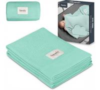 LIONELO Bamboo Blanket Coperta Neonato Leggera 100x75 cm in Cotone di Bambù | Morbida, Antibatterica, Ipoallergenica e Antimicotica, per Lettino e Fasciatoio dalla Nascita