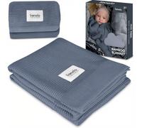 lionelo Bamboo Blanket Coperta Neonato Leggera 100x75 cm in Cotone di Bambù | Morbida, Antibatterica, Ipoallergenica e Antimicotica, per Lettino e Fasciatoio dalla Nascita