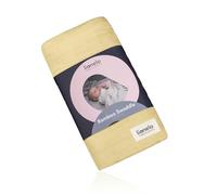 lionelo Bamboo Swaddle mussola per fasciare, grande copertina per neonato in cotone di bambù 100% naturale, dimensioni 120 x 120 cm, piacevole al tatto, tessuto morbido (Lemon)