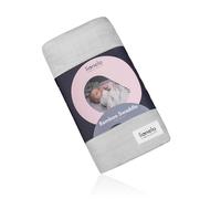 lionelo Bamboo Swaddle Musselin - Copertina per bebè, in 100% cotone di bambù naturale, dimensioni 120 x 120 cm, coperta per bambini, materiale piacevole e morbido, grigio
