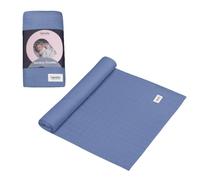 lionelo Bamboo Swaddle Musselin - Copertina per bebè, in 100% cotone di bambù naturale, dimensioni 120 x 120 cm, coperta per bambini, materiale piacevole e morbido, blu