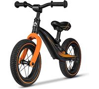 Lionelo Bart Tour, Bici Unisex-Baby, Nero-Arancione, 35