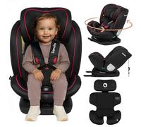 Lionelo Seggiolino Auto 0-36 Kg Isofix / 0M - 12 Anni / 40-150 cm / Gruppo 1-2-3 / Girevole 360 colore Rosa - Bastiaan i-Size