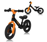 lionelo Bicicletta Senza Pedali TONI Per Bambini da 18 mesi a 30 kg, Ruote in Gomma PU da 25 cm, Poggiapiedi Cestino Sella e Manubrio Regolabili, Impugnatura Antiscivolo, Leggero 2,3 kg, Campanello