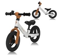 lionelo Bicicletta Senza Pedali TONI Per Bambini da 18 mesi a 30 kg, Ruote in Gomma PU da 25 cm, Poggiapiedi Cestino Sella e Manubrio Regolabili, Impugnatura Antiscivolo, Leggero 2,3 kg, Campanello