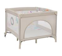 lionelo MILLE Lettino da Viaggio e Box Gioco 2in1 con Materasso, Compatto 100 x 100 cm Pieghevole, Entrata Laterale, Ruote con freno, Pareti realizzate in rete, Borsa, Per bambini da 0 a 15 kg