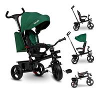 Lionelo Haari 2 in 1 Triciclo bici e passeggino fino a 25kg, Pieghevole, Fronte mamma e fronte strada, Regorabile compatto con Borsa e portabibite, Cinture a 3punti Triciclo per bambini da 1 a 5 anni