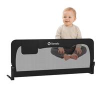 lionelo Hanna Sponda letto universale barriera protettiva per letto, Altezza 65cm, Installazione facile, 180 gradi di reclinazione, Sponda pieghevole con blocco StandSafe, Cinture SecureBelt e Tasca