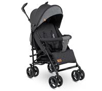 Lionelo IRMA Passeggino leggero e pieghevole fino a 15 kg (circa 3 anni) con funzione sdraiata, imbracatura a 5 punti, ruote grandi da 15,2 cm, zanzariera, cestino grande e cappuccio, maniglie