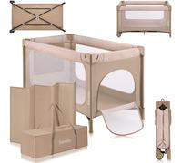 lionelo JASMIN Premium Lettino da Viaggio per Bambini 0-36 Mesi Culla Pieghevole