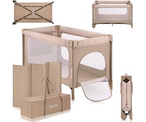 lionelo JASMIN Premium Lettino da Viaggio per Bambini 0-36 Mesi Culla Pieghevole