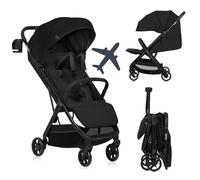 Lionelo Julie Air Passeggino Leggero e Compatto - Auto-Chiusura con Una Mano, Fino a 22 kg (6 m-4 a), Schienale Reclinabile, Cappottina XL UPF 50+, Ruote Ammortizzate, Accessori Inclusi