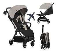 Lionelo Julie Air Passeggino Leggero e Compatto - Auto-Chiusura con Una Mano, Fino a 22 kg (6 m-4 a), Schienale Reclinabile, Cappottina XL UPF 50+, Ruote Ammortizzate, Accessori Inclusi