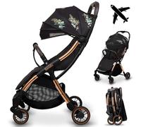 LIONELO Julie One Passeggino leggero e pieghevole da 0 mesi fino 22 kg Compatto con zanzariera, coprigambe, portabibite e borsa, Poggiapiedi regolabili e schienale alla posizione a sdraiata (Flower)