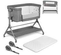 lionelo Lettino co-sleeping Leonie Plus Grey Stone