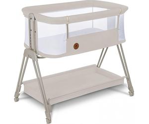 Lionelo Lettino Culla Neonato da Campeggio, Viaggio, Portatile Fianco Letto per Co-sleeping con Ruote colore Beige - Luna