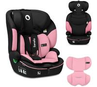 LIONELO LEVI I-SIZE Seggiolino auto per bambini 76-150 cm con l'ultima Norma i-Size R129 Gruppo 1 2 3 Protezione laterale, 10 Livelli di regolazione del poggiatesta, Schienale staccabile, Rosa-Baby