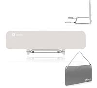 lionelo Lora Sponda Letto Portatile e pieghevole per Bambini Altezza 45cm Lunghezza 150cm Regolazione inclinazione fino a 180° Barriera letto con meccanismo di bloccaggio StandSafe impedisce la caduta