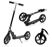 LIONELO LUCA Monopattino pieghevole per Bambini e adulti fino a 100kg, Regiolable e leggero solo 4kg, Costruzione solida, Ruote 20cm, Ammortizzatori ShockResist, Freno posteriore, Antiscivolo