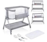 lionelo Lettino co-sleeping Luna - grigio