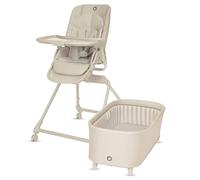 Lionelo MADDIE SET 3 in 1 Culla neonato + Seggiolone Pappa con funzione Sdraietta, Evolutivo Set per Neonato, Seduta Girevole 360°, Reclinabile, Facile da Pulire, Ruote, Compatto, da 0 a 36 Mesi