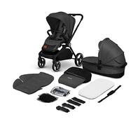 LIONELO Mika Passeggino 2in1 Duo Passeggino da 0 fino a 48 mesi con Seduta secchiello + Navicella per neonato e bambini a 22 kg Regolabile, pieghevole e leggero, Ruote grandi, Cappotina XXL Accesori