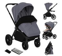 Lionelo Mika Plus All-Terrain - Passeggino leggero per bambini da 6 a 48 mesi fino a 22 kg, sedile reversibile, impermeabile, baldacchino UPF50+, sospensione anteriore e posteriore, grande cestino per