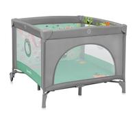 lionelo MILLE Lettino da Viaggio e Box Gioco 2in1 con Materasso, Compatto 100 x 100 cm Pieghevole, Entrata Laterale, Ruote con freno, Pareti realizzate in rete, Borsa, Per bambini da 0 a 15 kg