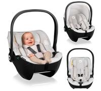 LIONELO Seggiolino Auto con Base MOXIE i-Size Ovetto SET per bambini 40-87 cm, Montaggio ISOFIX, Piede di Supporto, Protezione laterale, Regolazione poggiatesta, Riduttore Dri-Seat