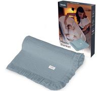 lionelo MUSLIN BLANKET Copertina Neonato in Cotone 100% Mussola, 70 x 100 cm, 6 Strati Morbida e Traspirante 4 Stagioni, Coperta Neonato per Carrozzina e Culla, Frange Rinforzate, Idea Regalo