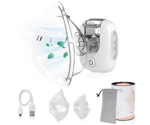 LIONELO Nebi Air Mask inalatore, nebulizzatore per bambini e adulti, silenzioso, compatto e portatile, per malattie dell'apparato respiratorio, infezioni e allergie, inalazione ad alta efficienza