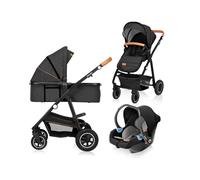 LIONELO® Passeggino 3 in 1 Passeggino Combinato Seggiolino Auto Grey...