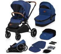 LIONELO® passeggino combinato 2 in 1 passeggino + vasca da bagno BLU NAVY