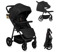 LIONELO Passeggino compatto e laggero MIRA per bambini da 6 mesi a 4 anni/ 22 kg, Ruote girevoli a 360° Sospensione completa, Schienale e Poggiapiedi regolabili, Capottina XXL UPF50+, Ampio cestino