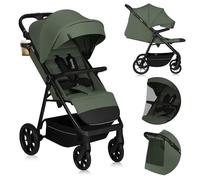 LIONELO Passeggino Leggero e Compatto IVA per Bambini da 6 mesi a 4 anni /22kg Ruote girevoli a 360°, Sospensione, Schienale Maniglione e Poggiapiedi regolabili Capottina XXL UPF50+ Tessuto premium