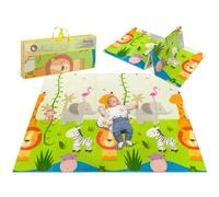 LIONELO Robby Tappetino Gioco Reversibile 200x180 cm per Bambini Pieghevole | Leggero e Impermeabile, Materiale Certificato Senza Sostanze Chimiche Nocive