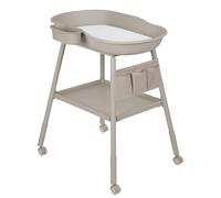 Lionelo Rosie Fasciatoio per neonato, Portatile con Ruote e Freno - Altezza Regolabile, Materassino Impermeabile + Organizer laterale, Ripiano e Vaschetta Acqua - Mobile Cambio Neonati fino a 12 mesi