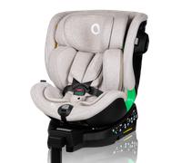 Lionelo Harmony i-Size Seggiolino Auto Girevole 360° per Bambini 0-12 Anni (40-150 cm) con ISOFIX e Gamba di Supporto Fronte e retro marcia, 5-liveli Reclinabile Protezione Laterale (Beige)