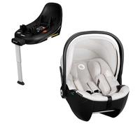 LIONELO Seggiolino Auto con Base MOXIE i-Size Ovetto SET per bambini 40-87 cm, Montaggio ISOFIX, Piede di Supporto, Protezione laterale, Regolazione poggiatesta, Riduttore Dri-Seat
