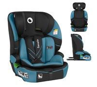 LIONELO Seggiolino auto LEVI FIX I-SIZE con ISOFIX per bambini 76-150 cm fino a 36kg Gruppo 1/2/3 Protezione laterale 10 Livelli di regolazione del poggiatesta, Top Tether, Ampio e comodo (Blu)