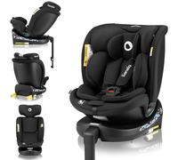 LIONELO Seggiolino Auto NAVY i-Size con ISOFIX, Girevole a 360° e Reclinabile, Bambini 40-150 cm (0-12 anni), Fronte e Retro Marcia, Piede di Supporto, Poggiatesta 11 Livelli, Ventilato e Comodo