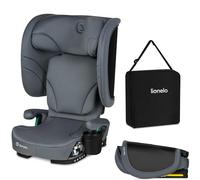 Lionelo Seggiolino Auto Pieghevole ORIN I-SIZE con ISOFIX per bambini 3,5-12 Anni, Reclinabile 4 Posizioni, Poggiatesta 14 Posizioni, Sfoderabile Lavabile, Borsa e Portabicchiere, i-Size 100-150 cm