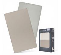 LIONELO Set di 2 Lenzuola con Angoli per Lettino Neonato 118 x 60 cm | Cotone di Bambù Naturale e Traspirante, per Materasso, Lettino da Viaggio, Campeggio e Culla