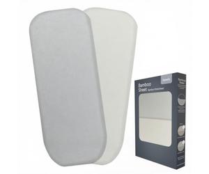 LIONELO Set di 2 Lenzuola con Angoli per Lettino Neonato 70 x 28 cm | Cotone di Bambù Naturale e Traspirante, per Materasso, Lettino da Viaggio, Campeggio e Culla