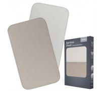 LIONELO Set di 2 Lenzuola con Angoli per Lettino Neonato 80 x 42 cm | Cotone di Bambù Naturale e Traspirante, per Materasso, Lettino da Viaggio, Campeggio e Culla