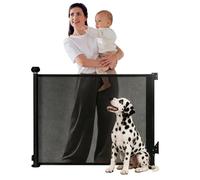 LIONELO Thea Cancelletto di Sicurezza Retraibile per Bambini fino a 140 cm | Per Porte, Scale e Corridoi, Barriera in Rete Senza Soglia, Apertura Regolabile e 3 Kit di Montaggio