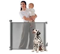 LIONELO Thea Cancelletto di Sicurezza Retraibile Regolabile fino a 140 cm | Per Porte, Scale e Corridoi, Barriera Retrattile per Bambini, 3 Kit di Montaggio
